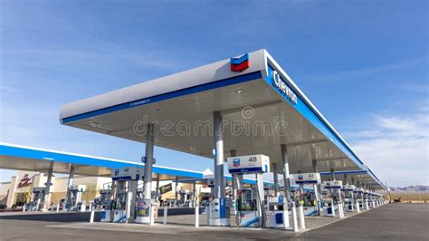 One Of The Largest Chevron Gas Station At Jean Nevada Along Interstate