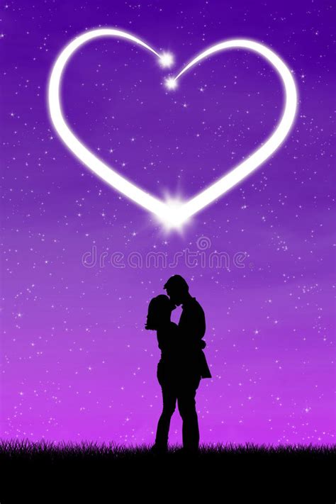 Couple Kissing Romantic Stock Illustrations 6170 Couple Kissing