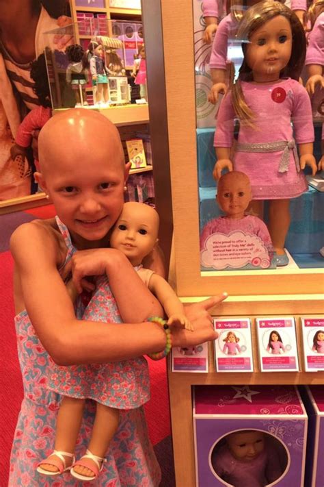 1 Mom S Touching Thank You To American Girl For Showcasing Dolls Without Hair In Stores