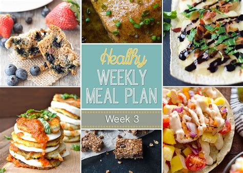 Healthy Weekly Meal Plan 3 Yummy Healthy Easy