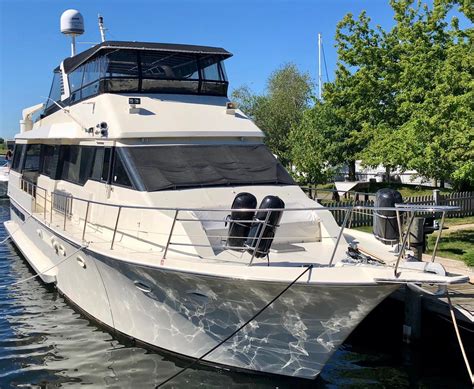 1990 Used Viking 63 Wide Body Motor Yacht Motor Yacht For Sale
