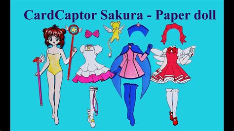 Búp Bê Giấy Thiết Kế Quần áo 27 Cardcaptor Sakura Paper Doll 종이