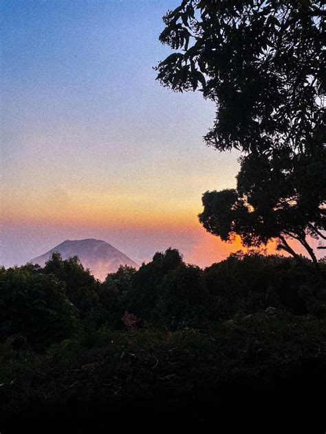 Volcano Celestial Sunset Landscape Nature Outdoor El Salvador