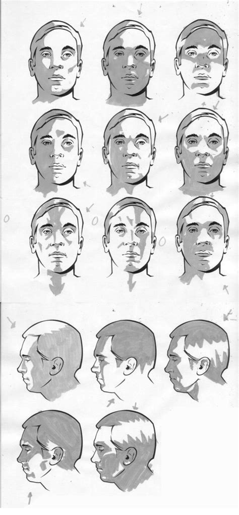 Male Facial Light Study By Charliekirchoff On Deviantart Design De
