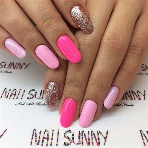 Two different tones of pink (one light and one dark) are ideal for thinner hair, as it creates the illusion of a fuller body. 21 Ridiculously Pretty Ways to Wear Pink Nails | StayGlam