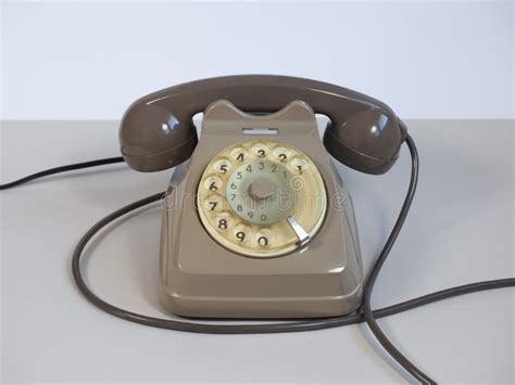 Vintage Rotary Dial Telephone Stock Image Image Of Dial Grey 241181599