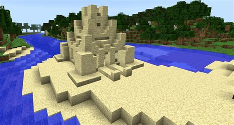 Minecraft Building 6 Sand Castle By 1001facesofthewall On Deviantart