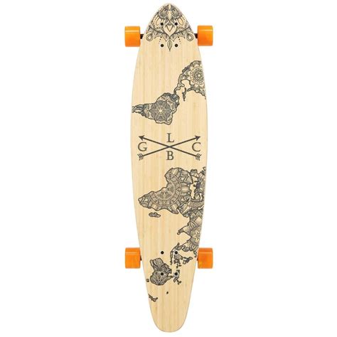 Gold Coast Longboards Skateboard Kicktail Wanderlust Orange