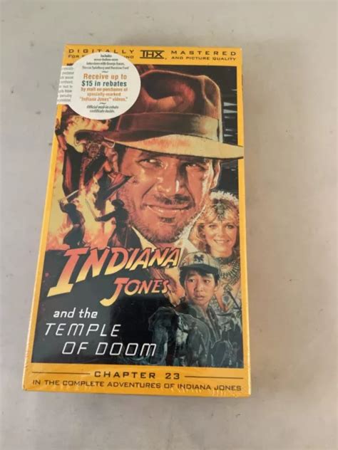 INDIANA JONES AND The Temple Of Doom VHS Harrison Ford Movie BRAND NEW