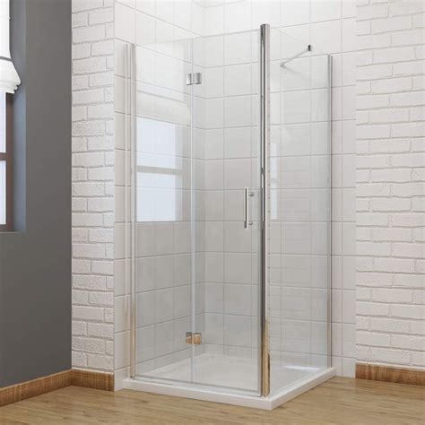 700 x 900 mm bifold shower enclosure glass shower door reversible folding cubicle door with