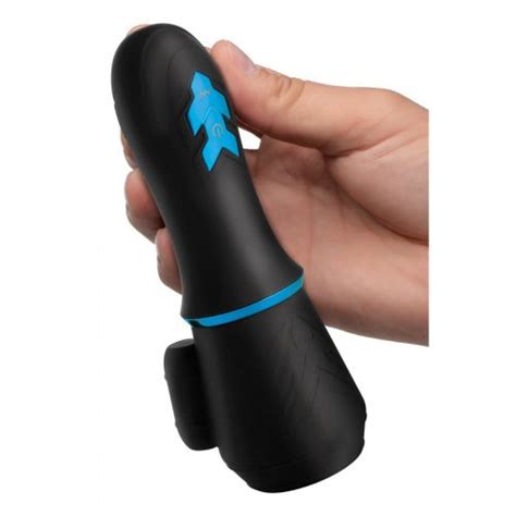 Trinity For Men 10x Turbo Silicone Rechargeable Penis Head Pleaser Blackblue Sex Toys At