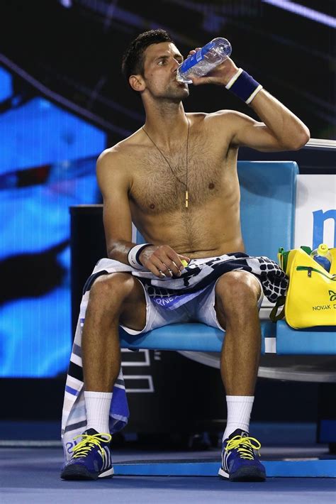 Famousmales Shirtless Novak Djokovic Aussie Open Champ