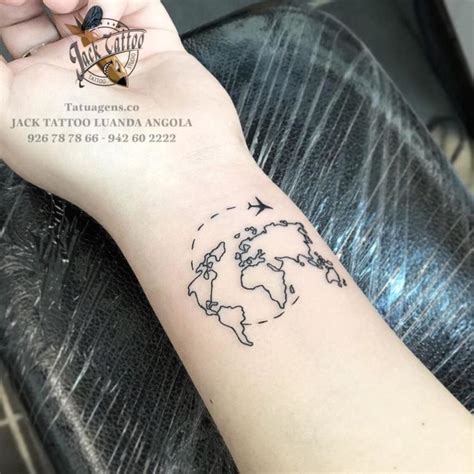 A Tatuagem Mapa Mundial Levar A Conhecer V Rios Porqu S