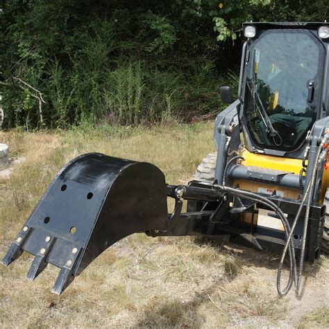 Skid Steer Fronthoe Excavator Attachment W 16 In Bucket And Thumb