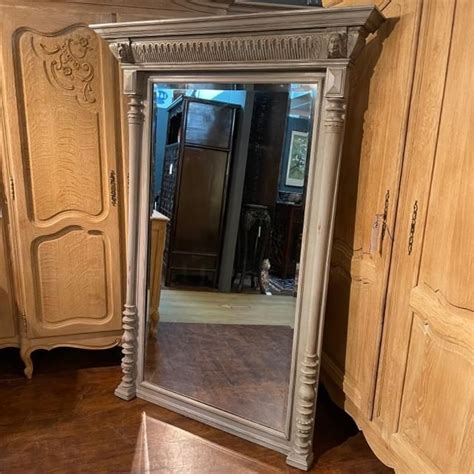 Early 20c Painted French Floor Mirror Antique Mirrors Hemswell