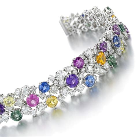 Graff Multicoloured Sapphire And Diamond Bracelet The Weekly Edit