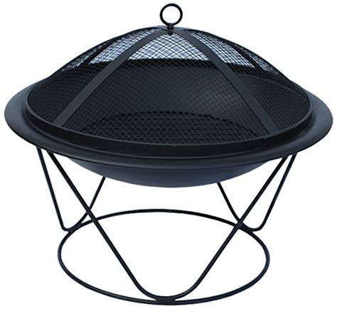 El Fuego Quasar 51 51cm Diameter Quasar Steel Firepit Black From