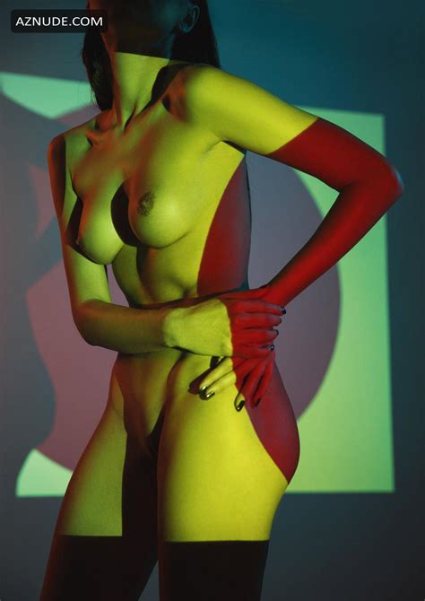 Ana Tomouanu Shows Her Beautiful Shapes In Color At A Phootshoot By