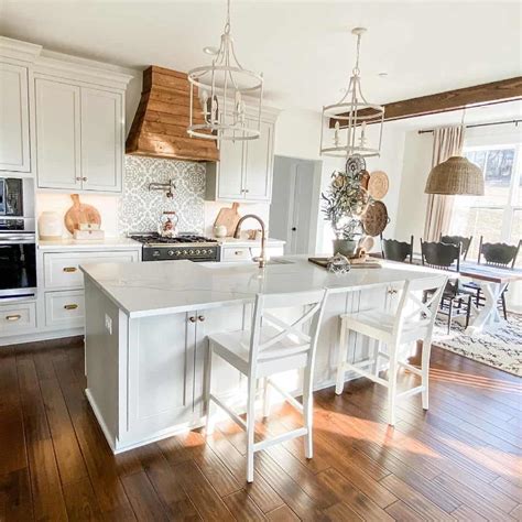 White Kitchen With Rustic Accents Soul Lane