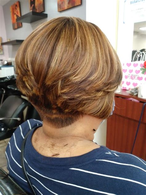 shaved nape sex appeal shearing hairstyles haircuts bobs appealing tapered short hair