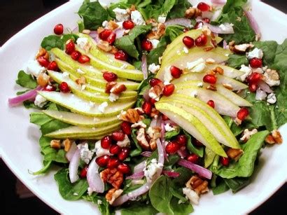 Delicious tuna macaroni salad recipe: Pear & Pomegranate Christmas Salad | Tasty Kitchen: A Happy Recipe Community!