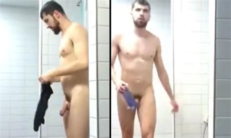 Hung Tall Guy Getting A Boner In The Shower Spycamfromguys Hidden Cams Spying On Men