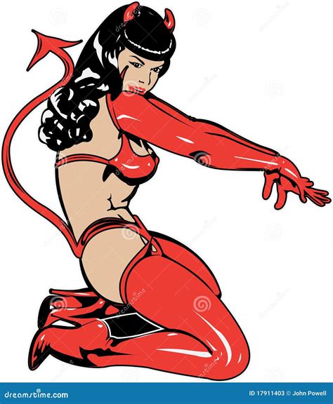 Hot She Devil Cartoon Vector 463209