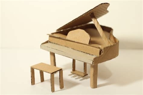 Miniature Cardboard Piano By Cardboardcreation On Etsy