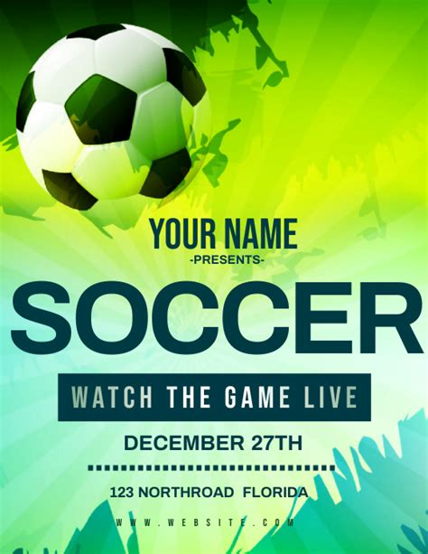 Soccer Tournament Flyer Template Postermywall