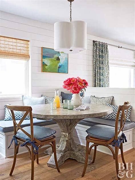 Having a good plan for the banquette bench for your kitchen is where you need to start. Breakfast Room Banquette Ideas
