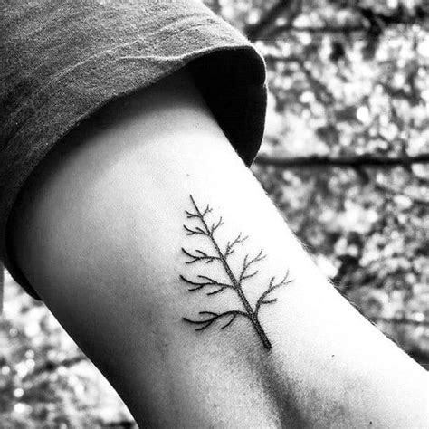 Minimalist Simple Tree Of Life Tattoo - Best Tattoo Ideas