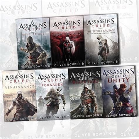 assassins creed collection by oliver bowden 7 books set renaissance the secret crusade