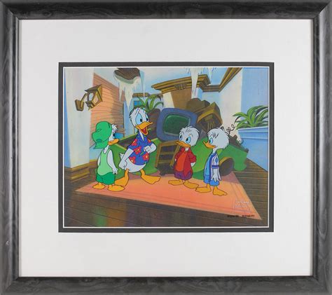 Donald Duck Huey Dewey And Louie Production Cel From Quack Pack