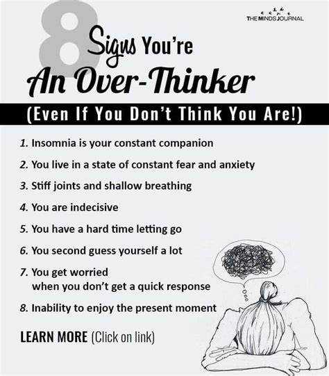 8 Signs Youre An Overthinker Even If You Dont Feel You Are