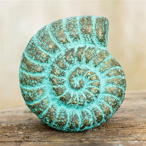 Seashell Wall Art Sculpture Handmade With Recycled Paper Fossilized