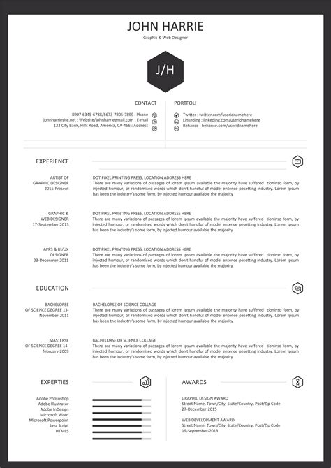 Download free resume templates for microsoft word. Cv Template Pdf Editable - Collection - Letter Templates