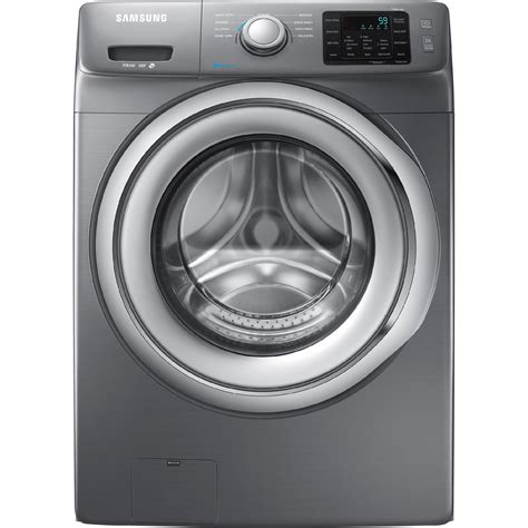 The washer automatically selects the optimal wash conditions by sensing the weight of the laundry. Samsung WF42H5200AP 4.2 cu. ft. Front-Load Washer w/ Steam ...