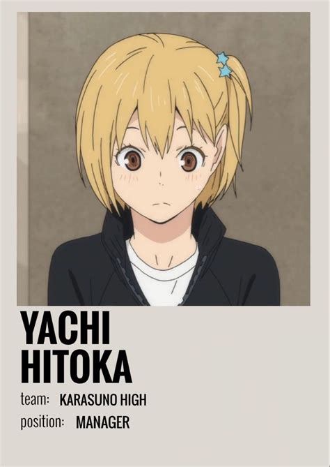 Yachi Hitoka Poster In 2021 Anime Films Anime Printables Haikyuu Anime