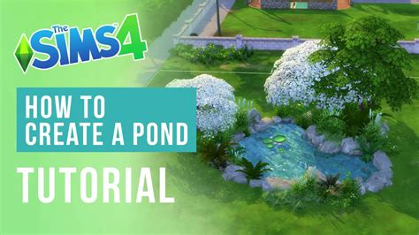 The Sims 4 Build Tutorial How To Create A Custom Pond Youtube
