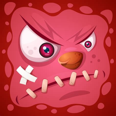 Premium Vector Funny Cute Crazy Monster Character