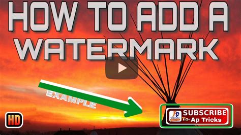 How To Add Watermark Template On Youtube Videos By Ap Tricks Youtube