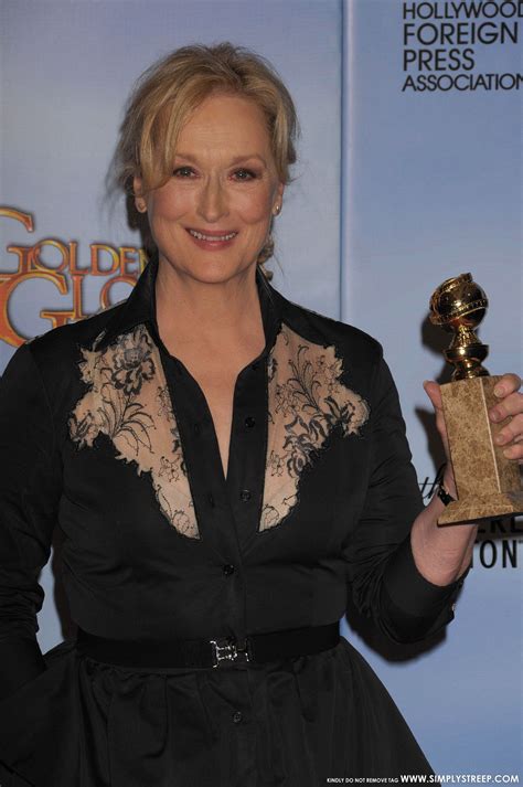Golden Globe Awards Press Room January 15 2012 Meryl Streep