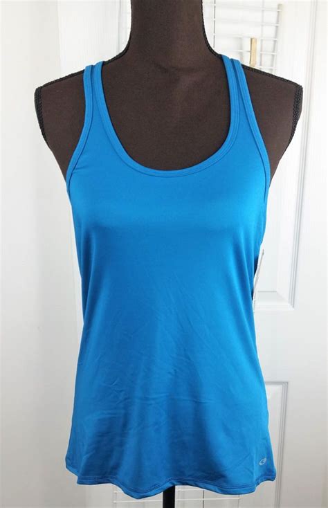 C9 Champion Woman S Performance Long Tank Top Underwater Blue Size Small C9bychampion