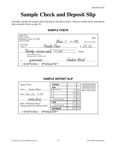 The original deposit slip and the deposit (cash or check) are kept by the teller at the bank, and the depositor is provided with a receipt and sometimes the following steps are generally taken when filling out a deposit slip: Browse Our Image of Checking Deposit Slip Template for Free | Letter writing template, Being a ...