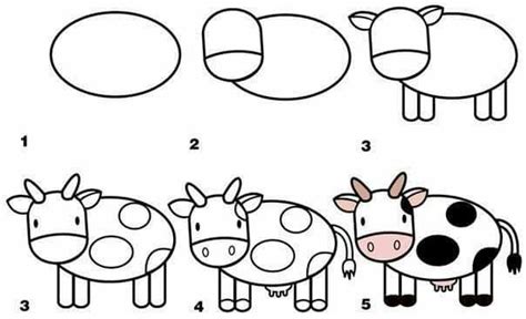 How To Draw A Cow Step By Step Guide
