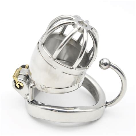304 stainless steel chastity cage covert lock 40 45 50mm cock ring stainless steel male chastity