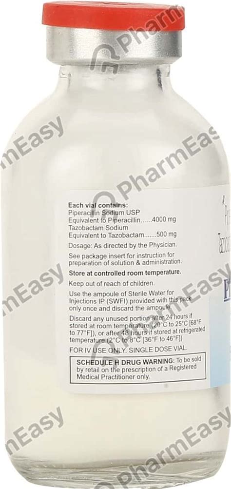 Pipzo 45gm Dry Vial Of 1 Powder For Injection Uses Side Effects