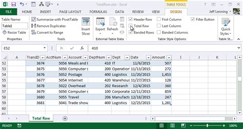 How To Add A Total Row In Excel 2016 Lewis Spokis1956