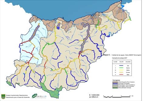 Mapa Hidrográfico De Guipúzcoa 2007