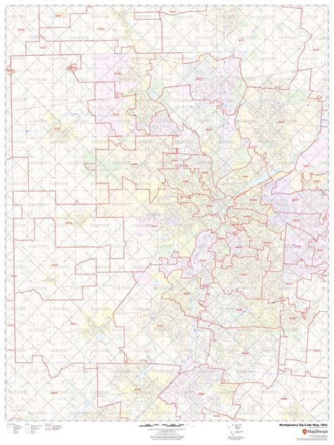 Montgomery Zip Code Map Ohio Montgomery County Zip Codes